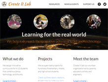 Tablet Screenshot of createitlab.org